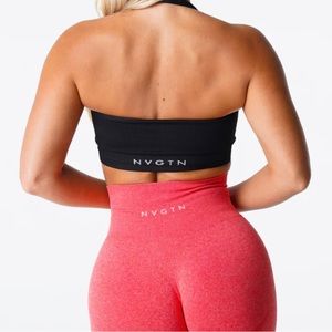 Black Limitless Ribbed
Seamless Halter Bra